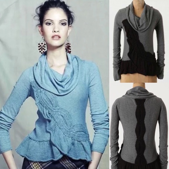 Anthropologie Sweaters - Anthropologie Moth Switching Sides Sweater